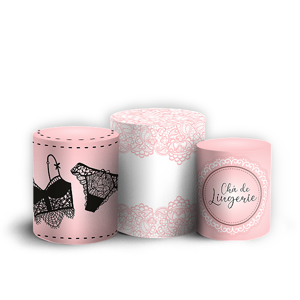 Capas Trio Cilindro Sublimado Vest Facil - Lingerie