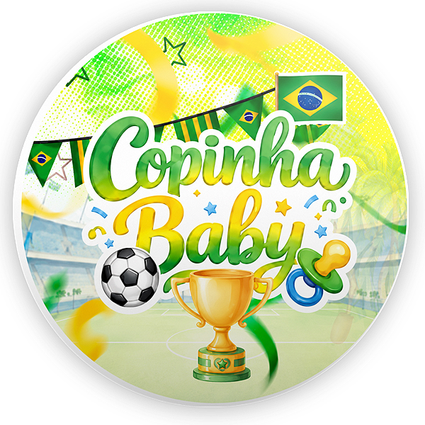 Capa Mini Painel Sublimado - Brasil Copa do Mundo Baby