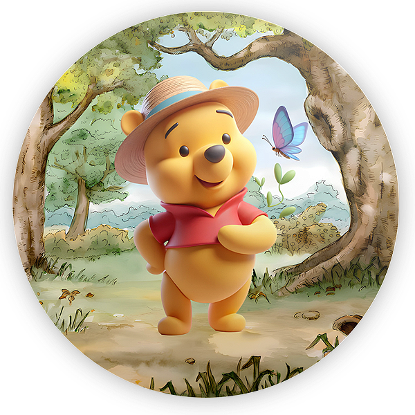 Capa Mini Painel Sublimado - Ursinho Pooh
