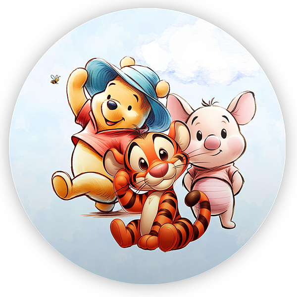 Capa Mini Painel Sublimado - Ursinho Pooh