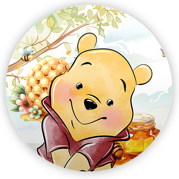 Capa Mini Painel Sublimado - Ursinho Pooh