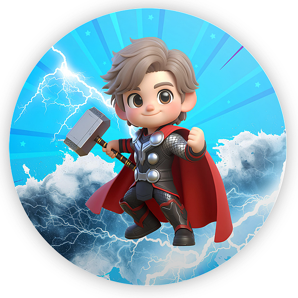 Capa Mini Painel Sublimado - Herois Thor Baby