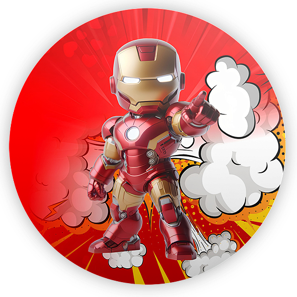 Capa Mini Painel Sublimado - Herois Homem de Ferro