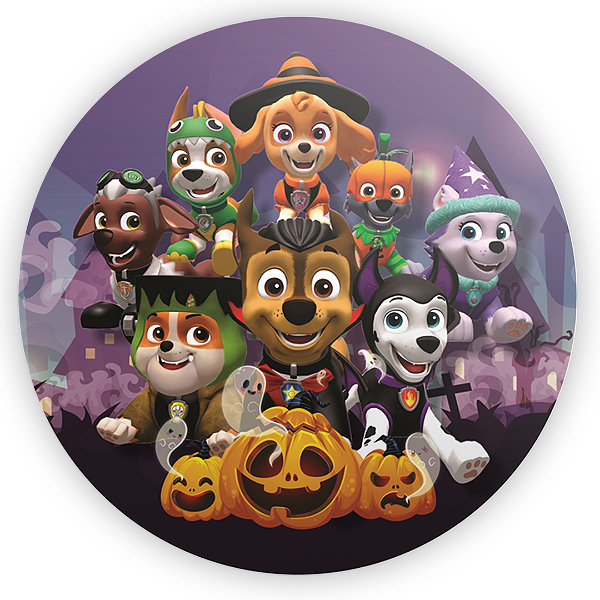 Capa Mini Painel Sublimado - Patrulha Canina - Halloween
