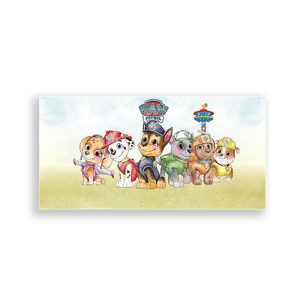 Capa Painel Retangular Sublimado - Patrulha Canina