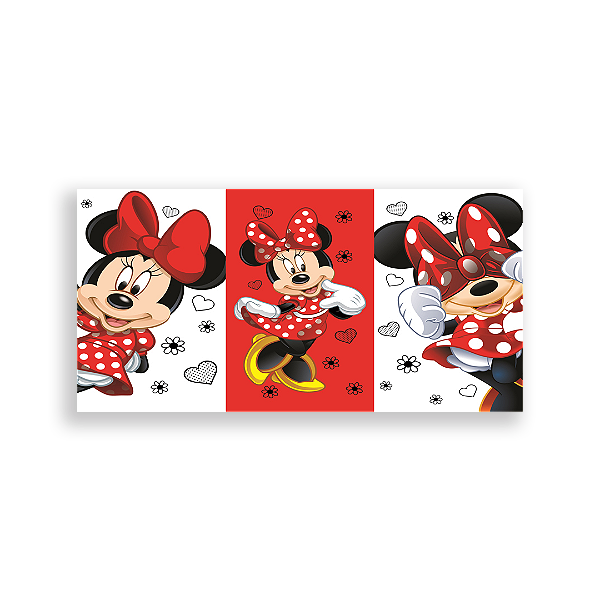 Capa Painel Retangular Sublimado - Minnie Vermelha