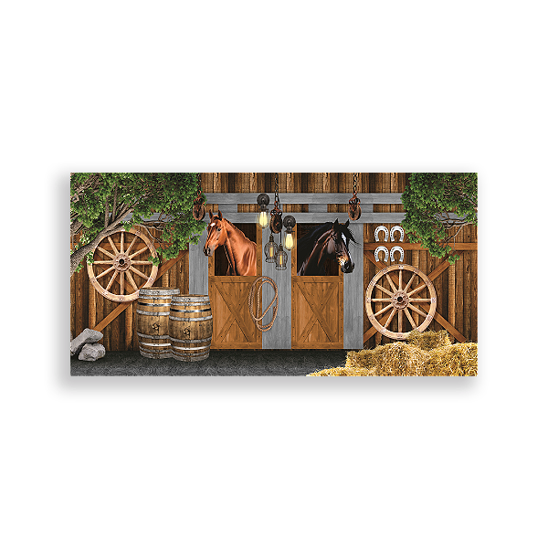 Capa Painel Retangular Sublimado - Cavalo