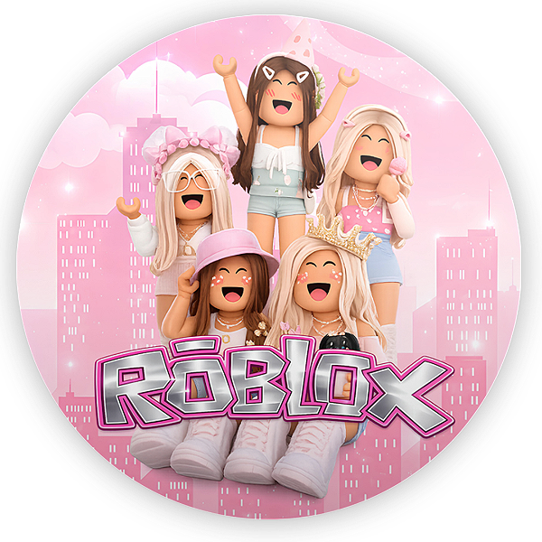 Capa Painel Redondo Sublimado - Roblox