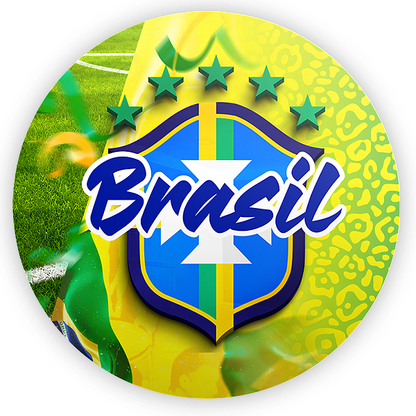Capa Painel Redondo Sublimado - Copa do Mundo Brasil