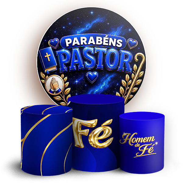Capas Painel Redondo e Trio Cilindro Sublimado - Pastor