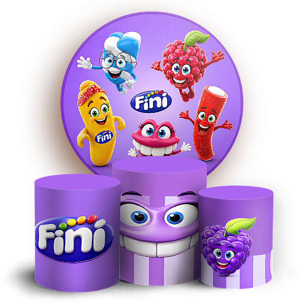 Capas Painel Redondo e Trio Cilindro Sublimado - Fini