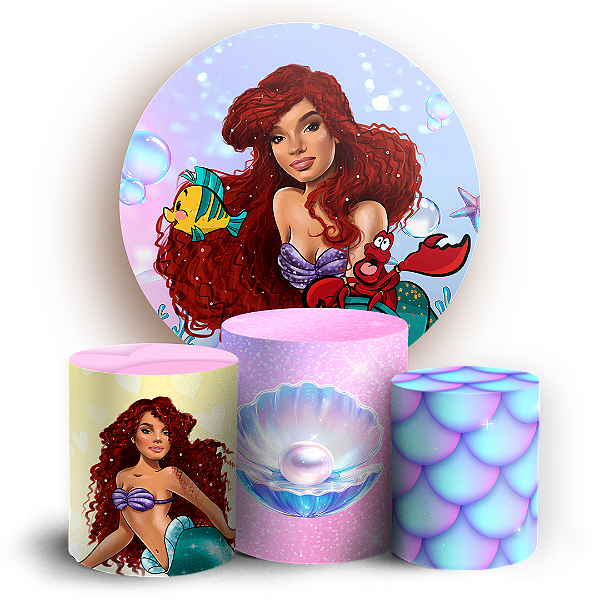 Capas Painel Redondo e Trio Cilindro Sublimado - Ariel