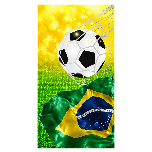 Capa Faixa Lateral Sublimado - Brasil Copa do Mundo
