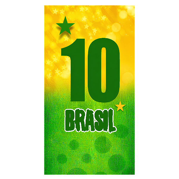 Capa Faixa Lateral Sublimado - Brasil Copa do Mundo
