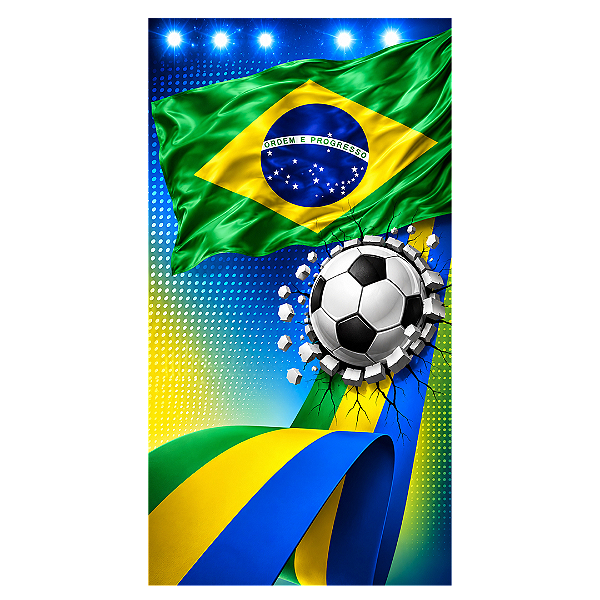 Capa Faixa Lateral Sublimado - Brasil Copa do Mundo