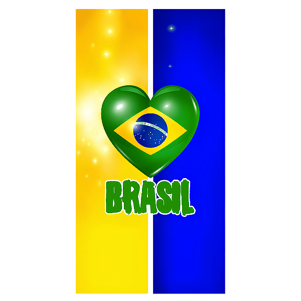 Capa Faixa Lateral Sublimado - Brasil Copa do Mundo