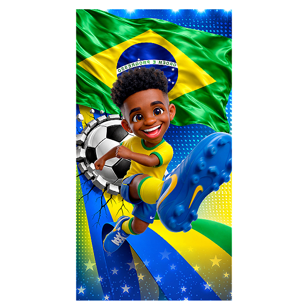 Capa Faixa Lateral Sublimado - Copa do Mundo Brasil