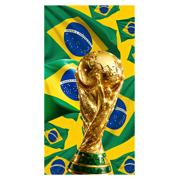 Capa Faixa Lateral Sublimado - Copa do Mundo Brasil
