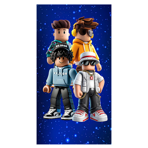 Capa Faixa Lateral Sublimado - Roblox