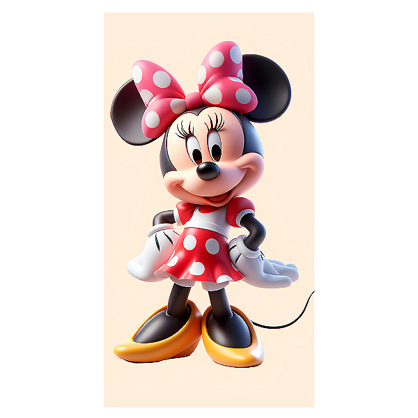 Capa Faixa Lateral Sublimado - Minnie