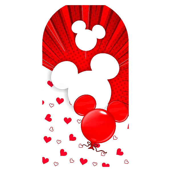 Capa Faixa Lateral Sublimado - Minnie