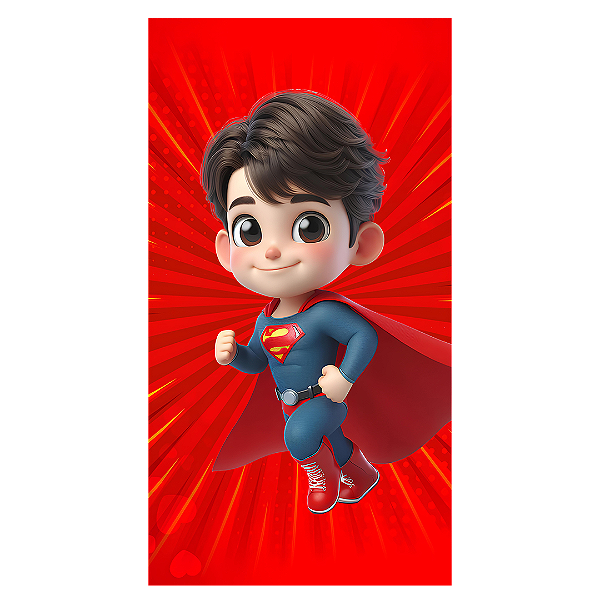 Capa Faixa Lateral Sublimado - Herois Super Homem
