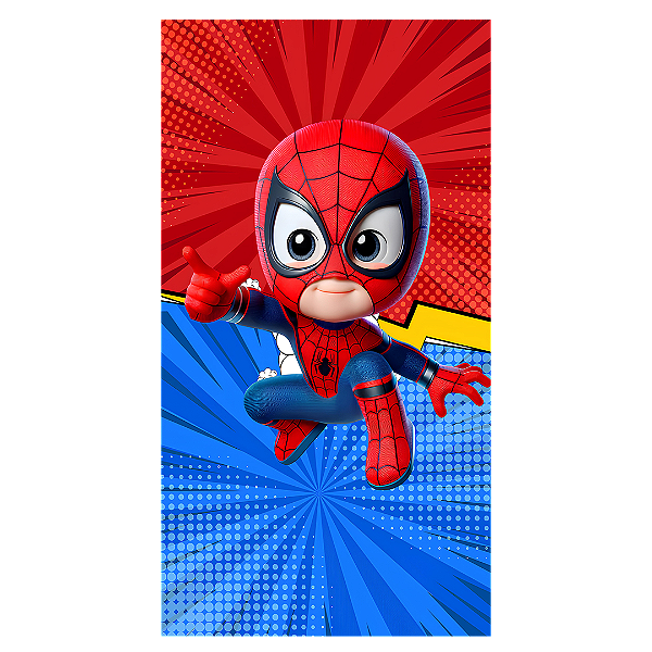 Capa Faixa Lateral Sublimado - Herois Homem Aranha