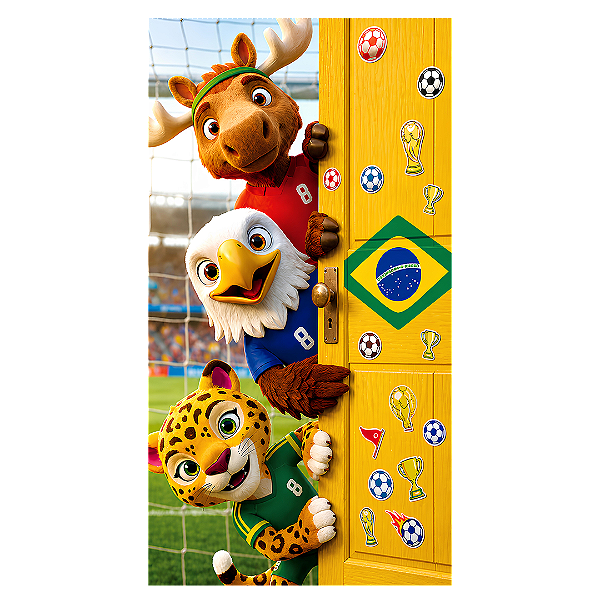 Capa Faixa Lateral Sublimado - Copa do Mundo Brasil