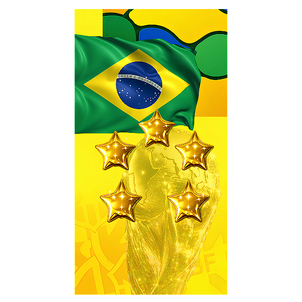 Capa Faixa Lateral Sublimado - Copa do Mundo Brasil