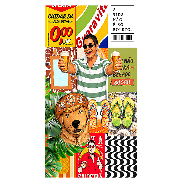 Capa Faixa Lateral Sublimado - Brasilidade
