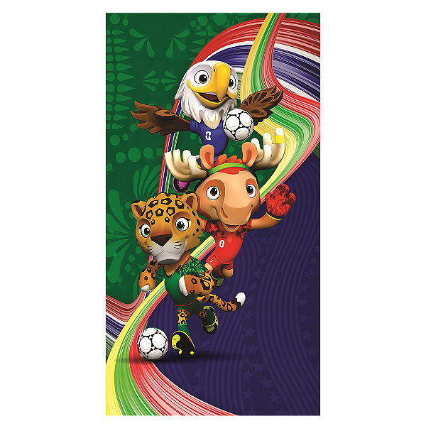 Capa Faixa Lateral Sublimado - Copa do Mundo Brasil