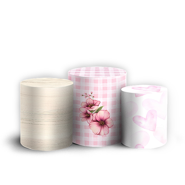 Capas Trio Cilindro Sublimado Veste Fácil - Jardim