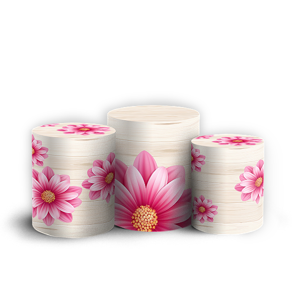 Capas Trio Cilindro Sublimado Veste Fácil - Jardim