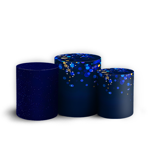 Capas Trio Cilindro Sublimado Veste Fácil - Glitter