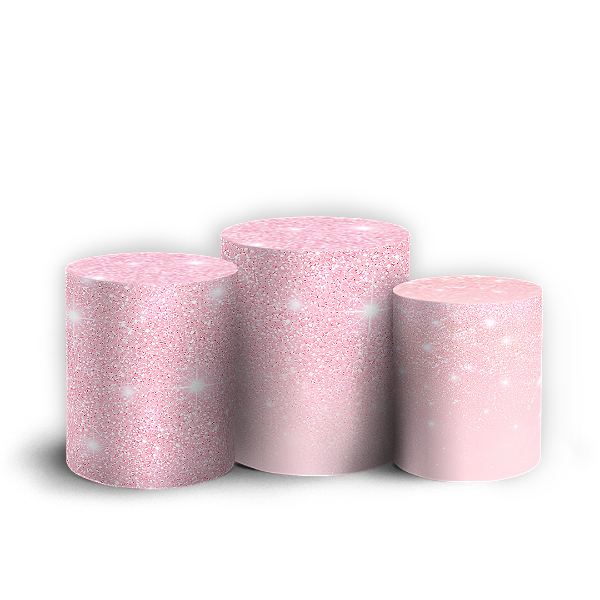 Capas Trio Cilindro Sublimado Veste Fácil - Glitter