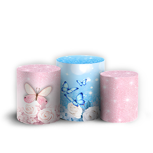 Capas Trio Cilindro Sublimado Veste Fácil - Cinderela