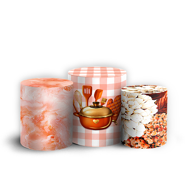 Capas Trio Cilindro Sublimado Veste Fácil - Chá de Panela