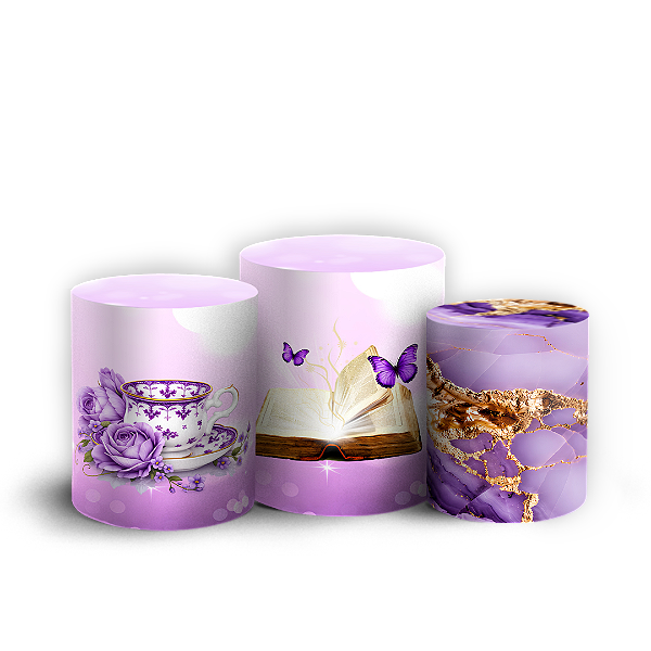 Capas Trio Cilindro Sublimado Veste Fácil - Cha de Mulheres