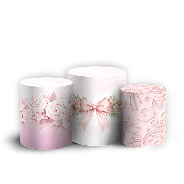 Capas Trio Cilindro Sublimado Veste Fácil - Batizado