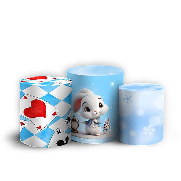 Capas Trio Cilindro Sublimado Veste Fácil - Alice