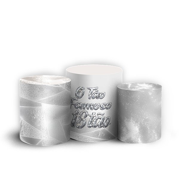 Capas Trio Cilindro Sublimado Veste Fácil - 18 Anos