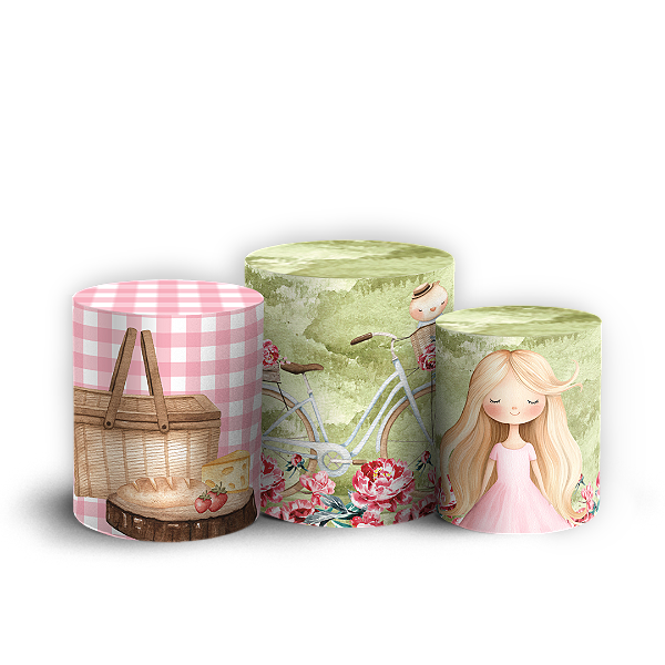 Capas Trio Cilindro Sublimado Veste Fácil - Picnic