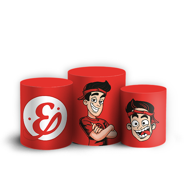 Capas Trio Cilindro Sublimado Veste Fácil - Enaldinho