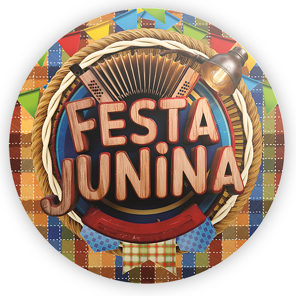 Capa Mini Painel Sublimado - Festa Junina