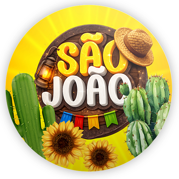 Capa Mini Painel Sublimado - São João