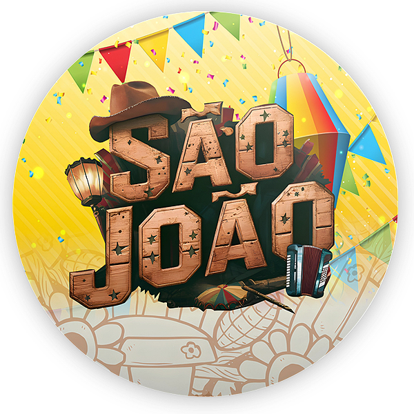 Capa Mini Painel Sublimado - São João