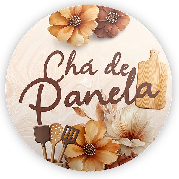 Capa Mini Painel Sublimado - Chá de Panela
