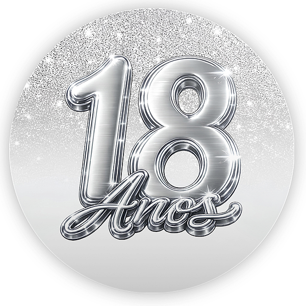 Capa Mini Painel Sublimado - 18 Anos