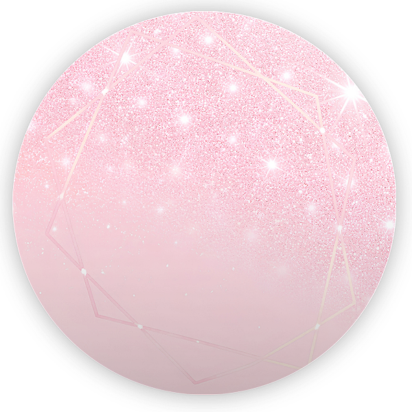 Capa Painel Redondo Sublimado - Glitter