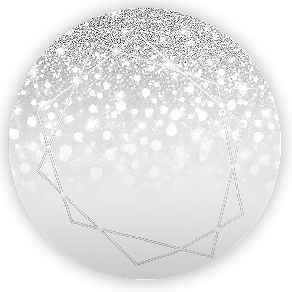 Capa Painel Redondo Sublimado - Glitter